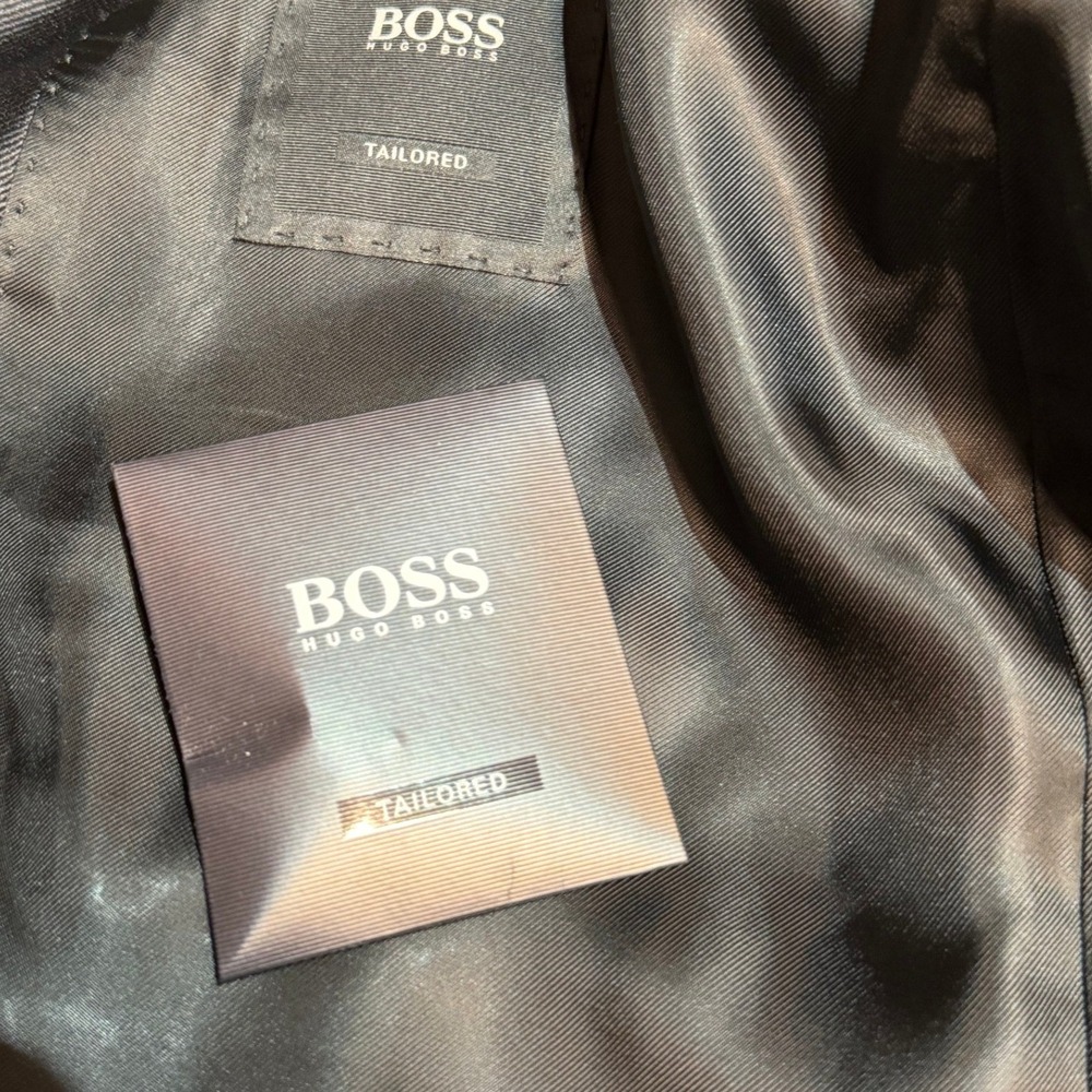 Hugo Boss Tailored Shawl‎ Lapel Dinner Jacket – 40R – Black/Silver - Picture 8 of 11
